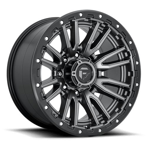 Fuel MATTE GUN METAL BLACK BEAD RING D680 REBEL 22x12 8x180 Wheels