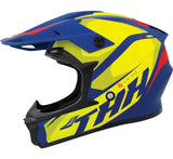 THH Helmets T710XR Airtech Blue/Yellow - Large