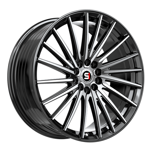 SPEC-1 RACING Gloss Black Machined SP-68BM 18x8 5x100/5x114.3 Wheels