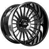 GT OFFROAD Gloss Black Strike Gloss Black 20x9 6x139.7 Wheels