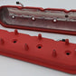 Granatelli 96-22 GM LS Tall Valve Cover w/Integral Angled Coil Mounts - Red Wrinkle (Pair)