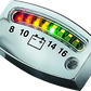 Kuryakyn LED Battery Gauge Universal Chrome