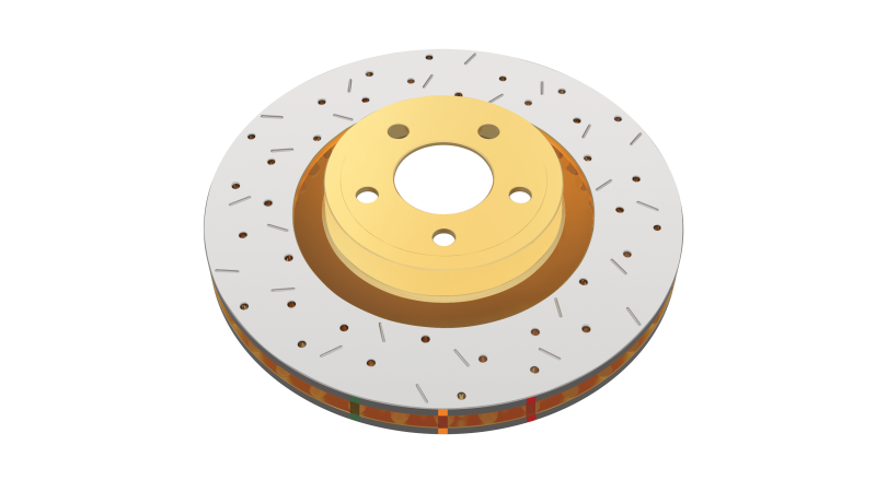 DBA 8/93-94 Nissan Skyline R32 GT-R/95-7/98 R33 & R34 GT-R Front Drilled & Slotted 4000 Series Rotor