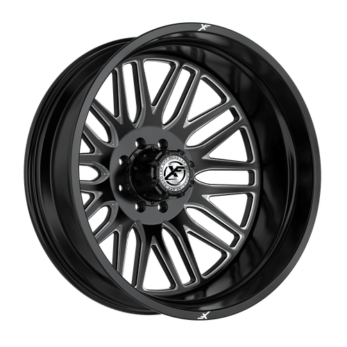 XF OFFROAD Gloss Black Milled XF-240GBML-R 20x8.25 8x210 Wheels