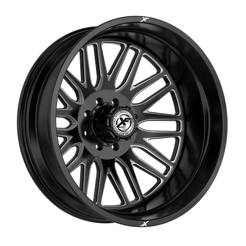XF OFFROAD Gloss Black Milled XF-240GBML-R 20x8.25 8x165.1 Wheels