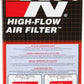 K&N Universal Clamp-On Air Filter - 2 1/4in 10 DEG FLG 3 1/2in OD 6in H