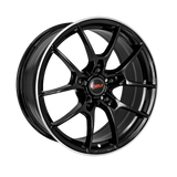 DIM WC001 18x8 5x114.3 40 Black Silver Lip