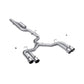 MBRP 22-24 Audi S3 2.0L Armor Pro T304 SS 3in Cat-Back Quad Split Rear Exhaust - Valve Delete