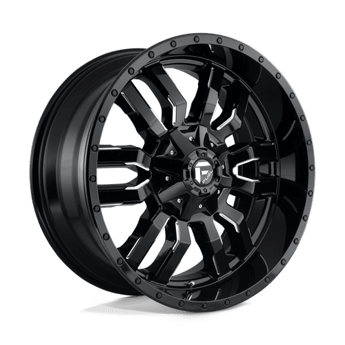 Fuel GLOSS BLACK MILLED D595 22x10 8x180 Wheels