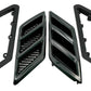 Roush 2015-2023 Roush Mustang Fender Vent Heat Extractors - Gloss Black