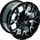 QuadBoss Barbwire 14X7 - 5+2 - 4/137 - Black Machined