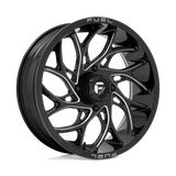 Fuel GLOSS BLACK MILLED D741 20x7 4x156 Wheels