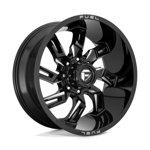 Fuel GLOSS BLACK MILLED D747 22x10 6x139.7 Wheels