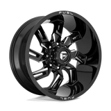 Fuel GLOSS BLACK MILLED D747 22x10 6x139.7 Wheels