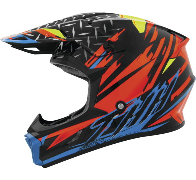 THH Helmets T710XR Assault Black/Orange - Large
