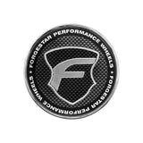 Forgestar Chrome base Carbon Fiber Lens 2.45in O-Ring Cap Flat