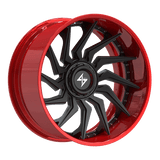SENTALI BFX Red Lip / Matte Black Centre BFX4 22x12 8x165.1/8x180 Wheels