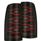 AlphaRex 99-06 Chevrolet Silverado/99-06 GMC Sierra LUXX-Series LED Tail Lights - Black/Red
