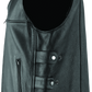 River Road Plains Leather Vest Black - Small