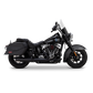 Vance & Hines 2025+ HD Softail Twin Slash 4in Round Black Slip-On Exhaust