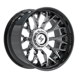 SENTALI BFX Gloss Black Lip / Chrome Centre BFX2 22x12 8x165.1/8x170 Wheels