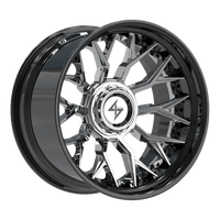 SENTALI BFX Gloss Black Lip / Chrome Centre BFX2 22x10 6x135/6x139.7 Wheels