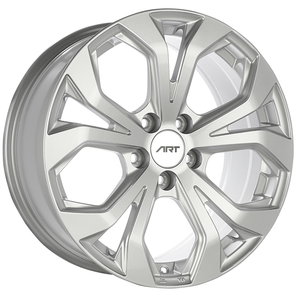 Silver 18x8.0 5x114.3 Radius R12 ART Replica