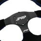 PRP Comp-R D-Shape Suede Steering Wheel - Blue