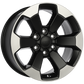 ART Replica 167 Satin Black - Machined FaceR16718001A | Size: 18x8.0 | Bolt Pattern: 6x139.7 | Offset: 20 | Center Bore: 77.8