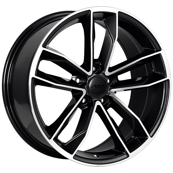 ART REPLICA 129 Gloss Black - Machined FaceR12918005 | Size: 18x8.0 | Bolt Pattern: 5x112 | Offset: 35 | Center Bore: 66.5