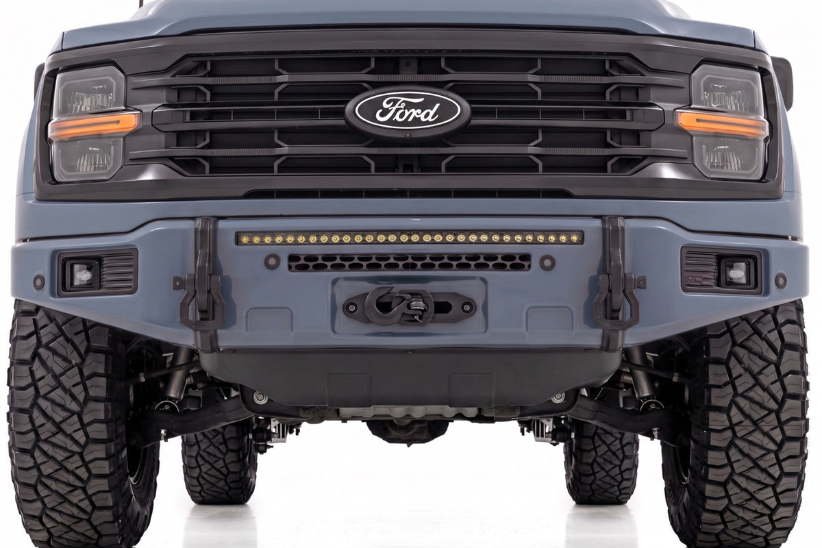 FXS Front Bumper | G4 Azure Gray | EcoBoost | Ford F-150 2WD/4WD (2021-2025)