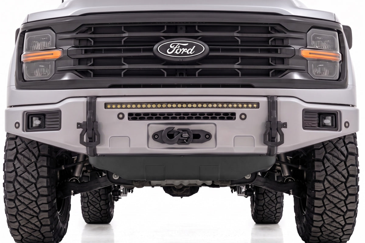 FXS Front Bumper | JS Iconic Silver | EcoBoost | Ford F-150 2WD/4WD (2021-2025)