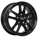 Gloss Black 16x6.5 5x114.3 Radius R12 DAI Wheels