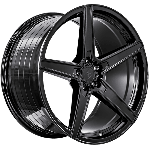 Sentali Street Gloss Black SS4 17x7.5 5x100 Wheels