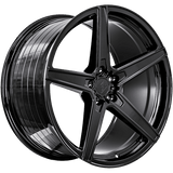 Sentali Street Gloss Black SS4 17x7.5 5x100 Wheels