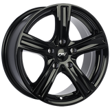 Gloss Black 16x7.0 5x100 Conical DAI Wheels