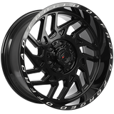 Gloss Black - Milled Lip XR103 Conical Forged Wheels | 20x10 8x180 XR32014