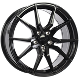Gloss Black 18x8.0 5x114.3 Radius R12 DAI Wheels
