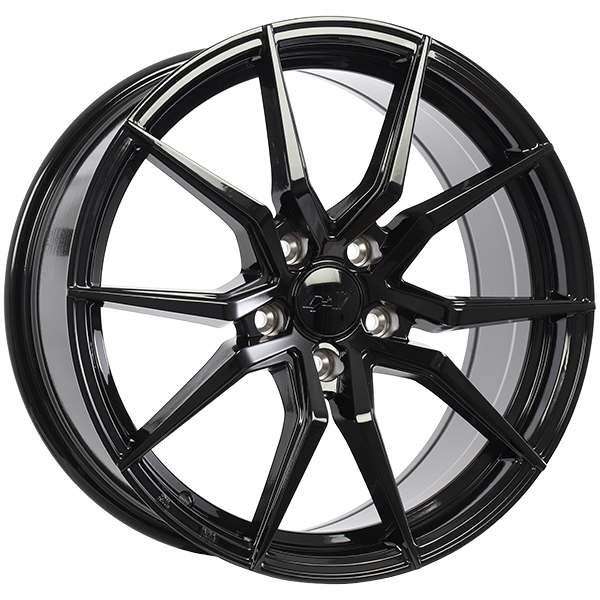 Gloss Black 18x8.0 5x114.3 Conical DAI Wheels