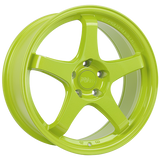 Lime Green 17x7.5 5x114.3 Conical 720 Form