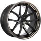 Satin Black - Black Stainless Lip 19x9.5 5x112 Conical 720 Luxury