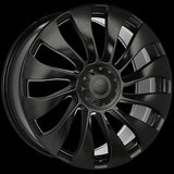 Satin Black 21x9.0 5x114.3 Conical ART replica