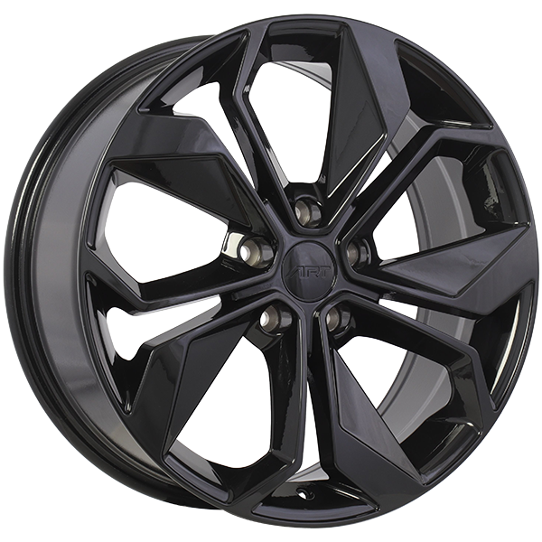 Gloss Black 16x6.5 5x108 Conical ART replica