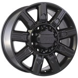 Satin Black 20x8.5 8x180 Conical ART replica