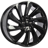 Gloss Black 21x9.0 5x114.3 Conical ART replica