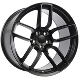 Satin Black 20x11.0 5x115 Conical ART replica