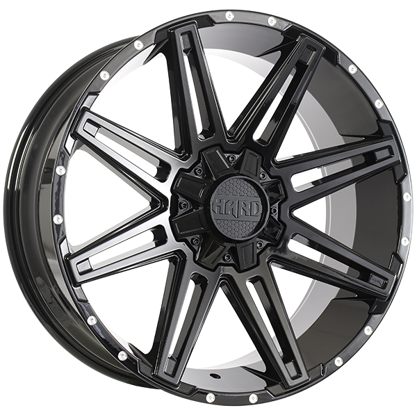 Gloss Black 18x9.0 6x135/6x139.7 Conical Ruffino HARD