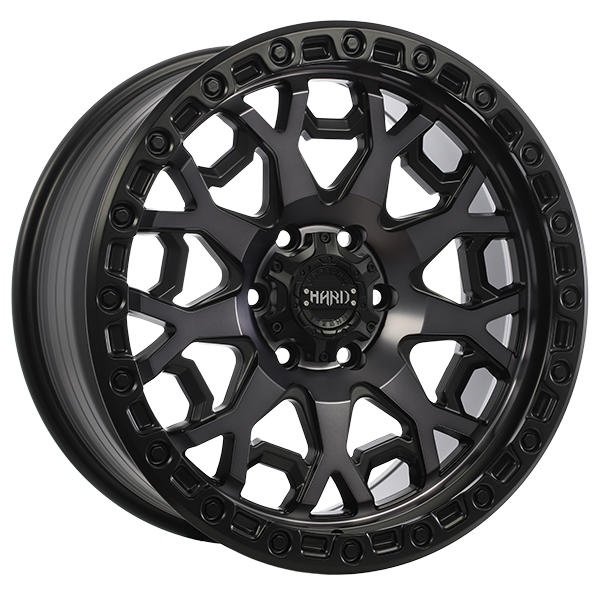 Satin Black - Machined Face - Smoked Clear 20x9.0 6x135 Conical Ruffino HARD