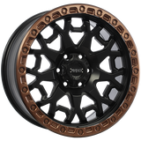 Satin Black - Satin Bronze Lip 20x9.0 6x135 Conical Ruffino HARD