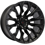 Satin Black 20x10.0 6x139.7 Conical Forged Wheels